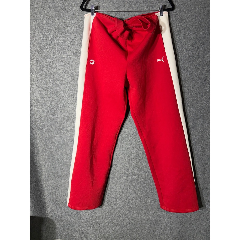 Puma x Coperni T7 Pants For All Time Red Wide Leg Track Pants 628303 11 L NEW - Picture 2 of 9